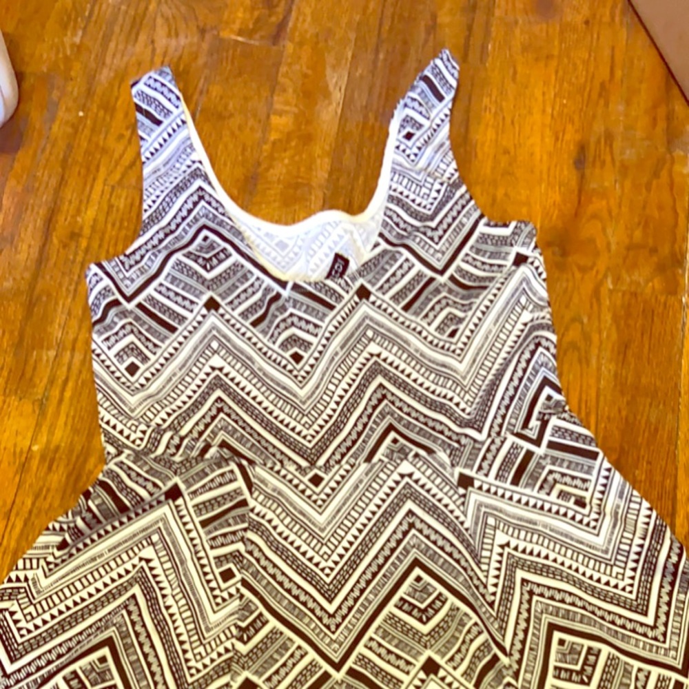 Patterned skater dress